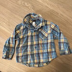 Tea Collection Multicolor Plaid Kids Button Down Shirt